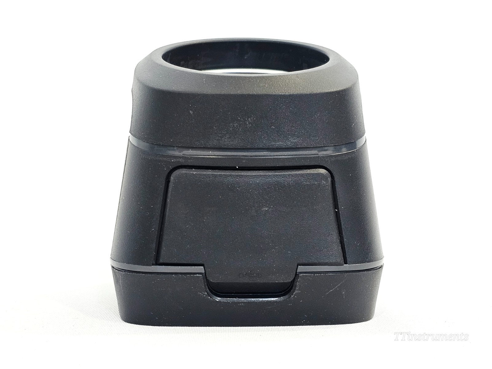 FLIR E4 infrared camera bottom view showing battery compartment