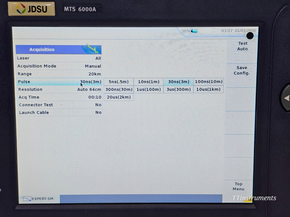 VIAVI MTS optical fibre tester included accessories view