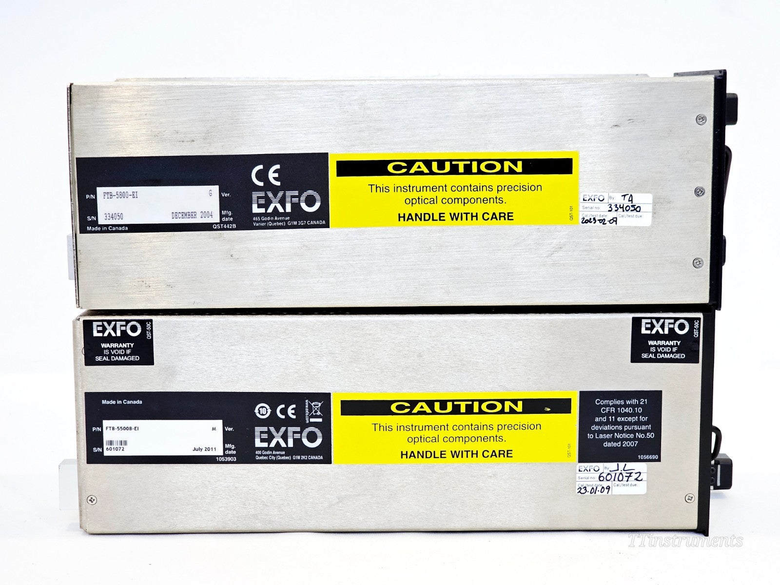 EXFO FTB-500 with FTB-5500B PMD & FTB-5800 CD Analyzer + FLS-5834A Light Source10