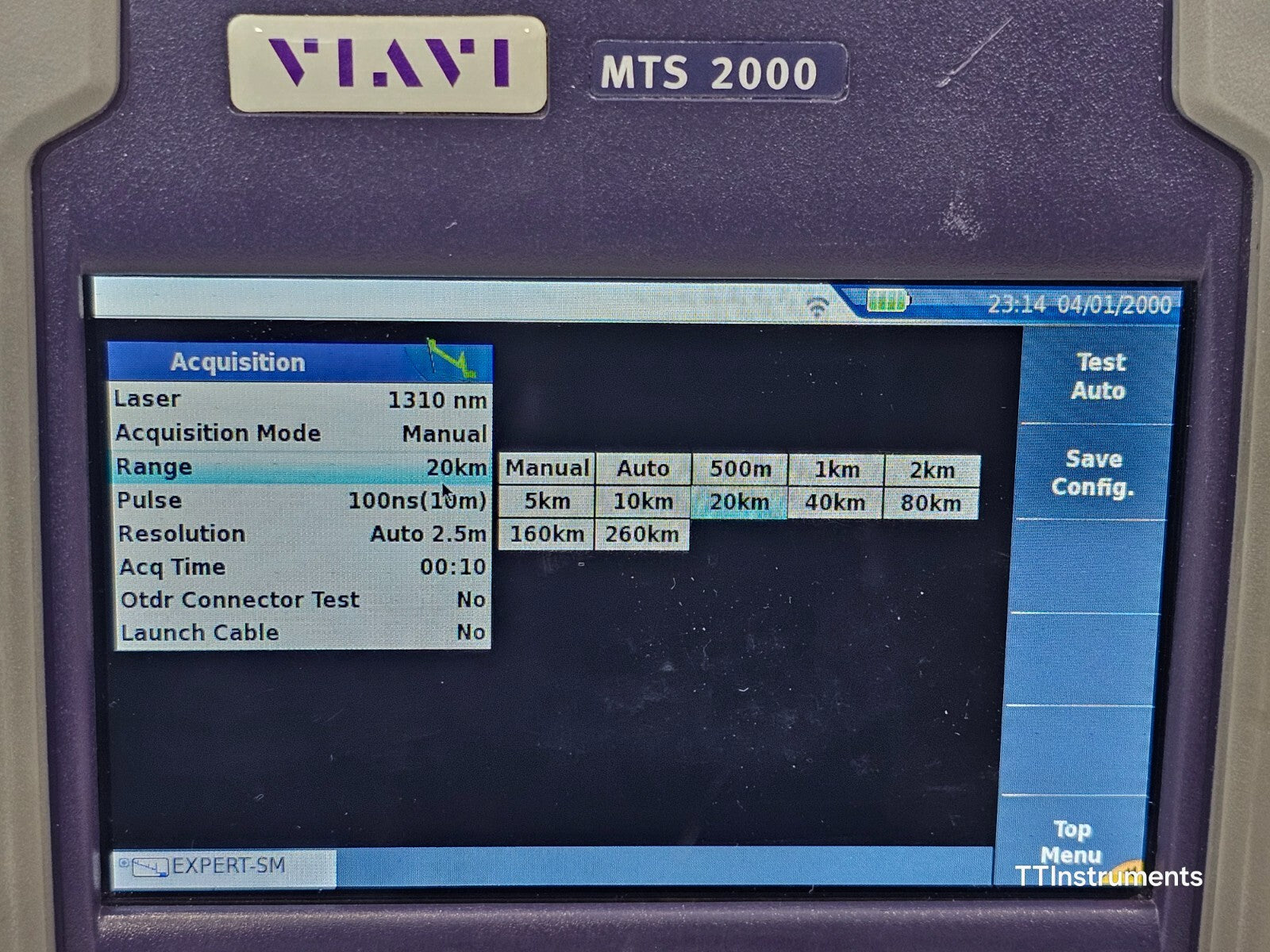 Calibrated Viavi JDSU MTS 2000 PM/VFL +4146 QUAD OTDR SM MM 850/1300 1310/1550nm