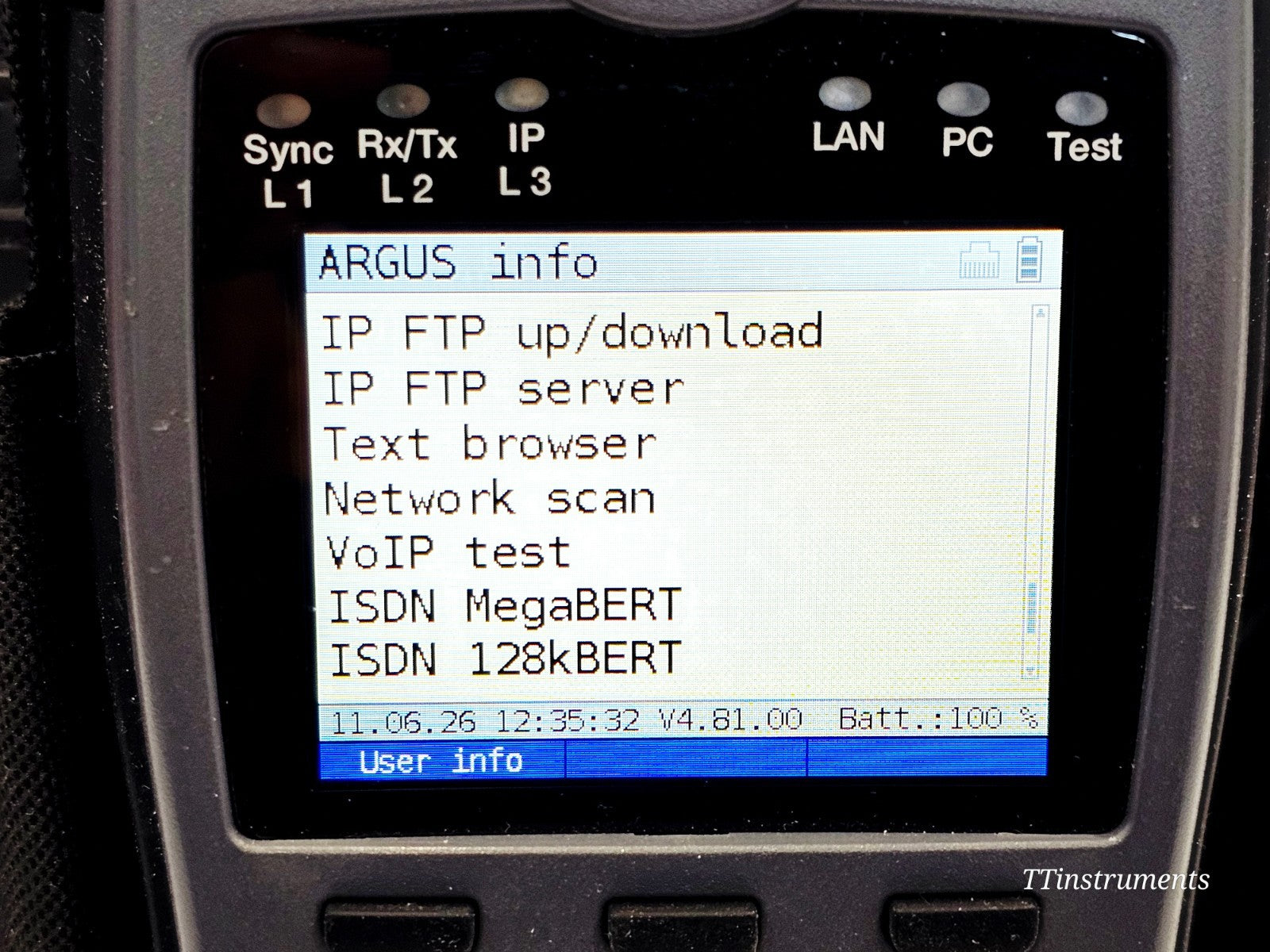 Intec Argus 166 GigE + ADSL Annex B & J VDSL SHDSL ISDN Loop Ethernet + TDR ....14
