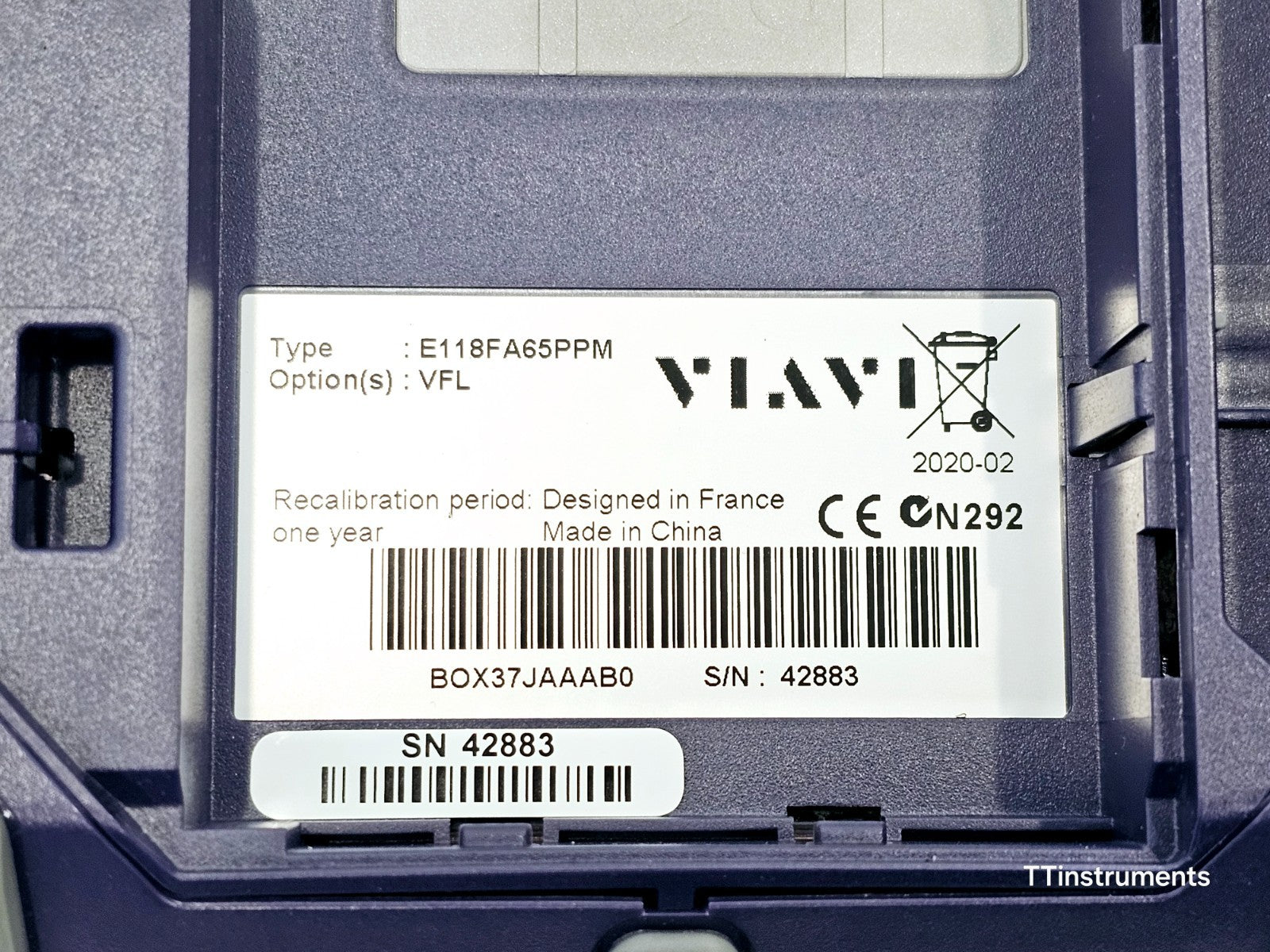 Viavi JDSU E118FA65PPM SmartOTDR 1650 nm 32 dB LIVE/Filtered APC SM PON OTDR VFL