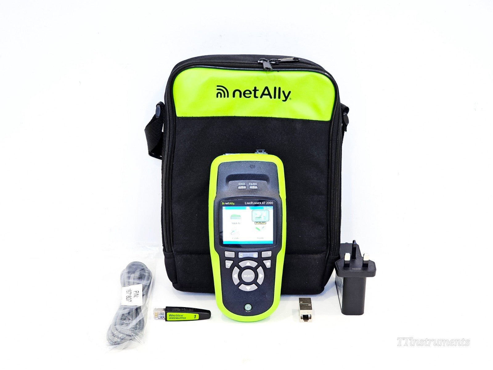 NetAlly LinkRunner used network cable tester handheld Ethernet diagnostics tool