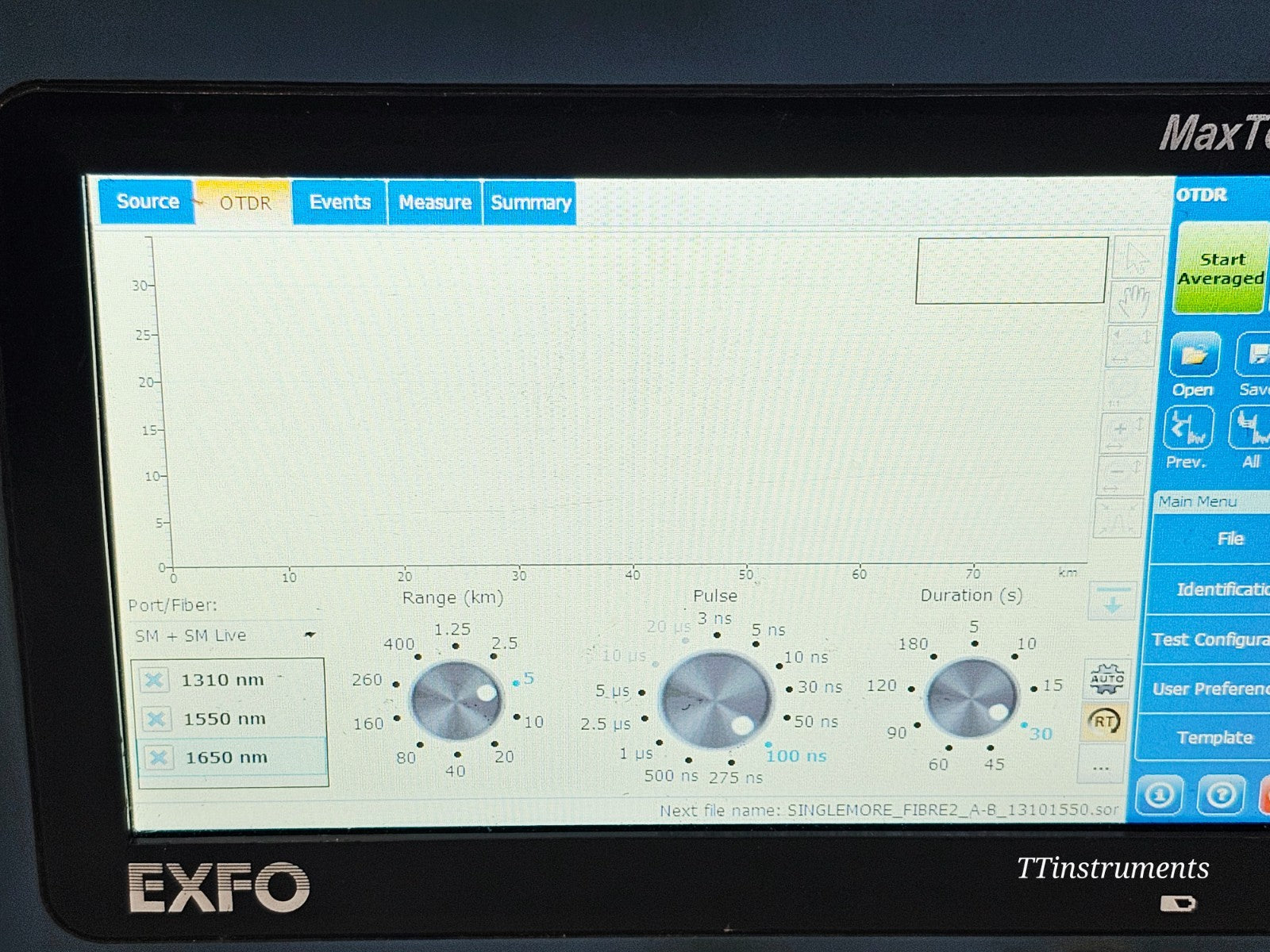 EXFO MAX-730C-SM8 MaxTester PON/Metro OTDR 1310/1550 1650 Live iOLM IADV + 430B15