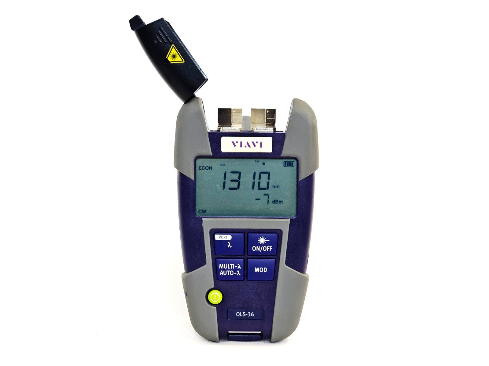 VIAVI OLP-82P close-up of measurement port and adaptor