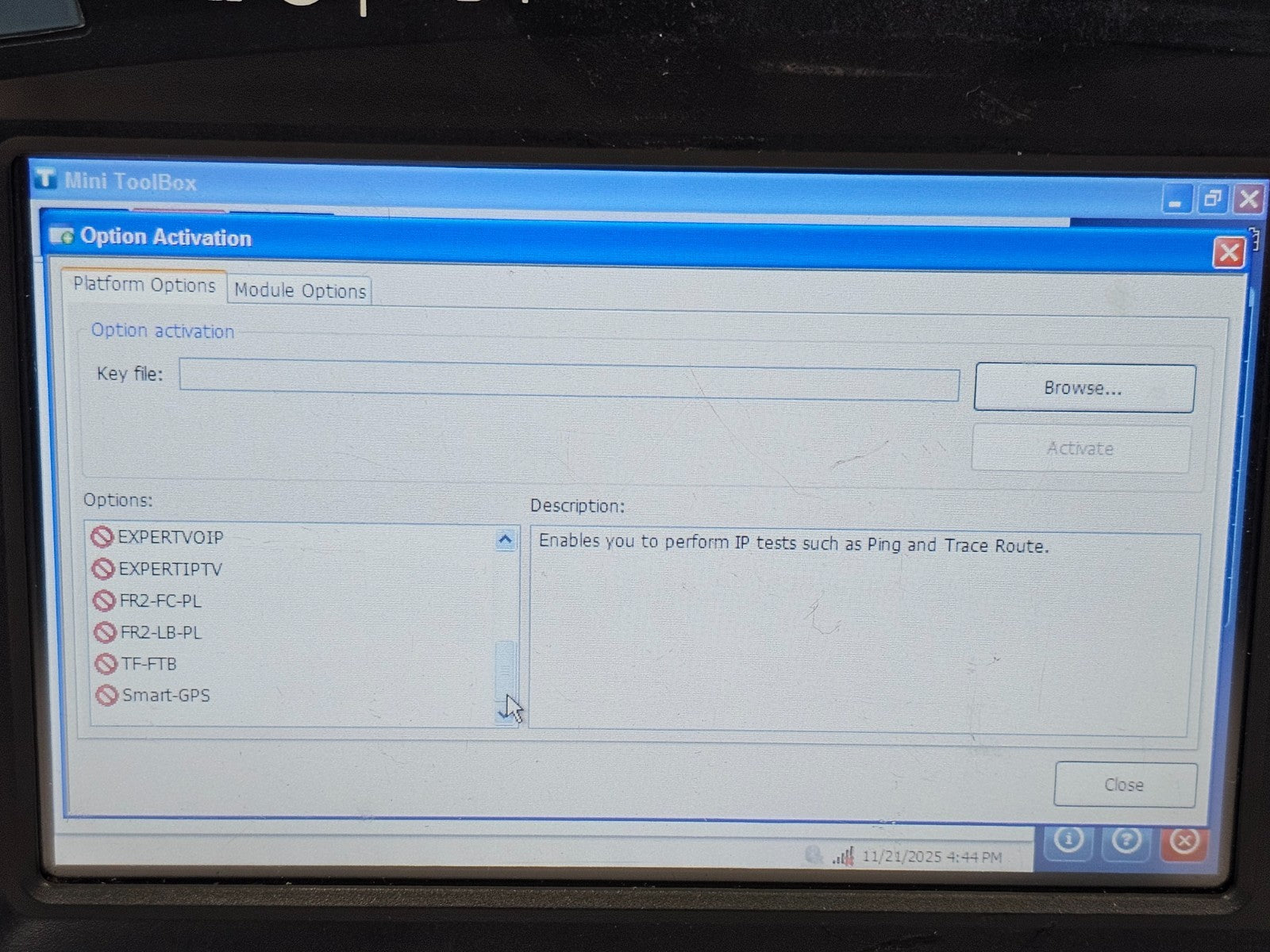 EXFO FTB-1 Modular Mainframe Platform FTB-1-S1-16G