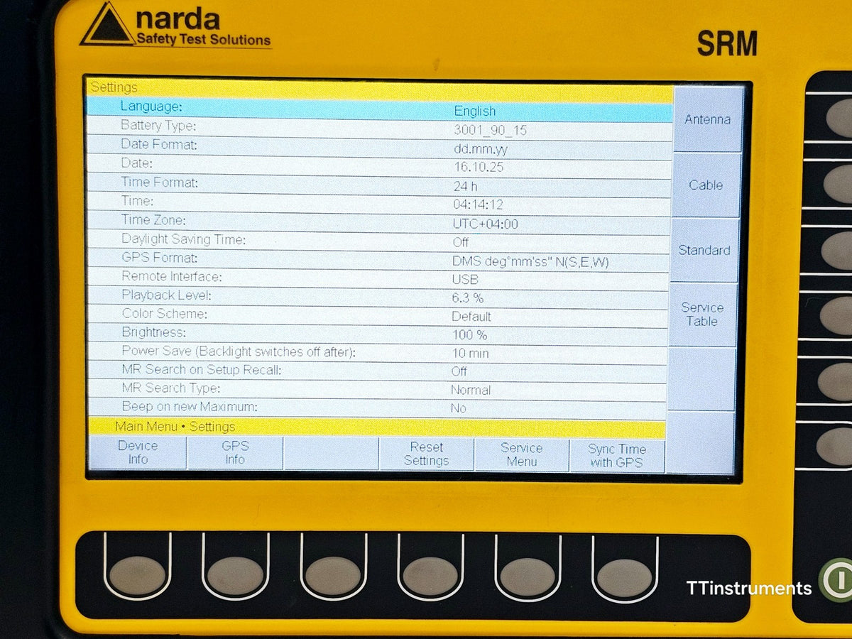 Narda SRM-3006 Selective Radiation Meter 3006/01 + 3501/03 Probe 27MHz - 3GHz7