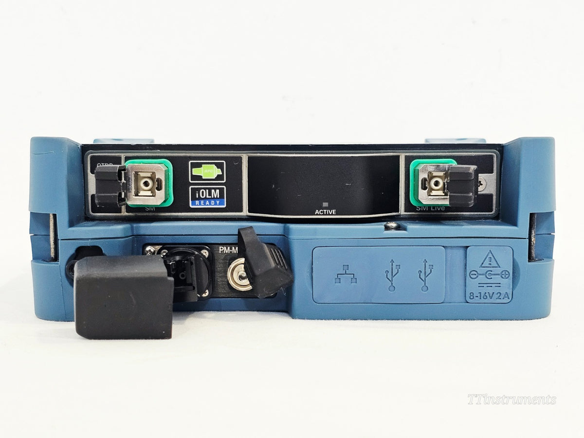 EXFO MAX-730C-SM2-EA rear panel view used fiber optic test equipment