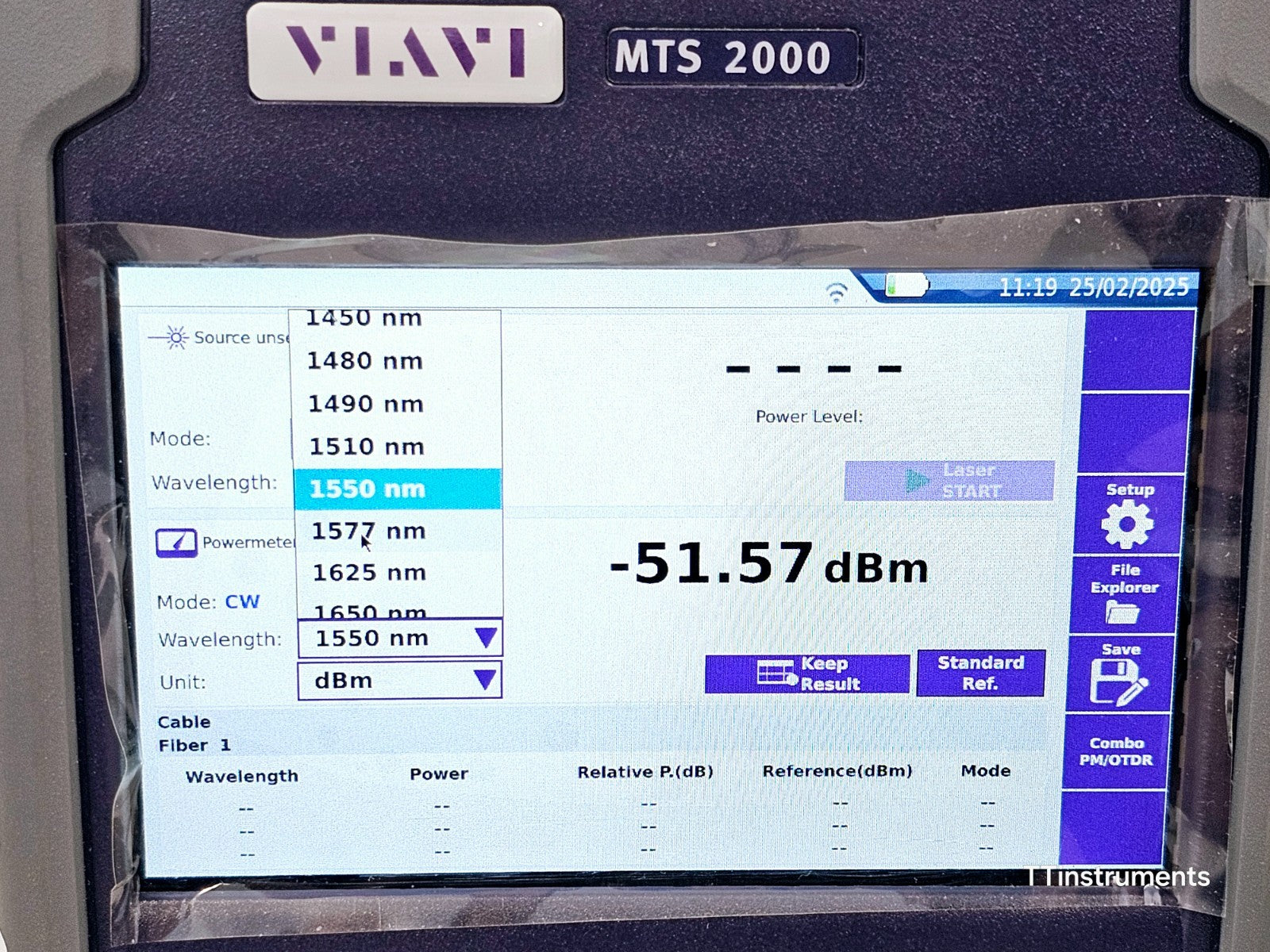Viavi JDSU MTS 2000 V2 with 4138 FMA365 1310 1550 + 1650nm Live SM OTDR APC