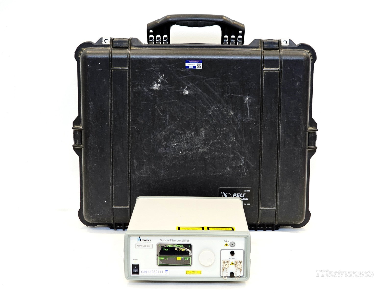 Amonics AEDFA-IL-23-B-FA used erbium-doped fiber amplifier EDFA test equipment