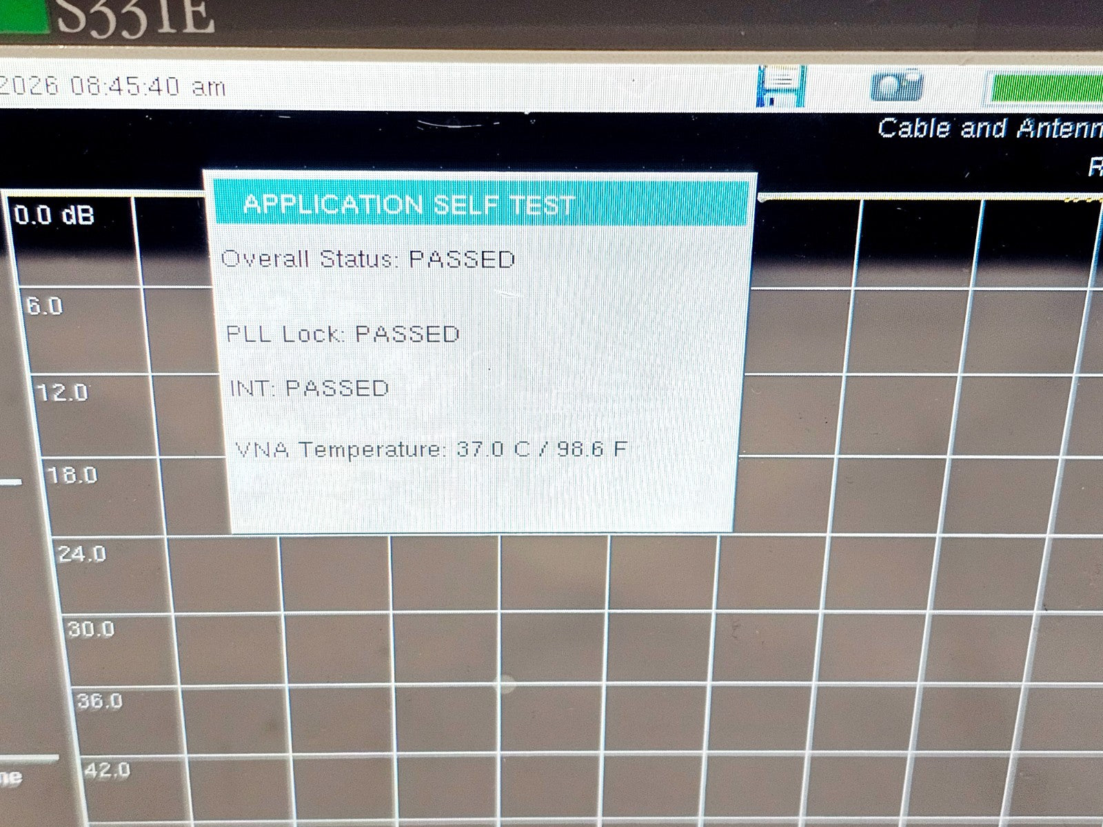 Anritsu S331E carrying case or bag included with used analyser