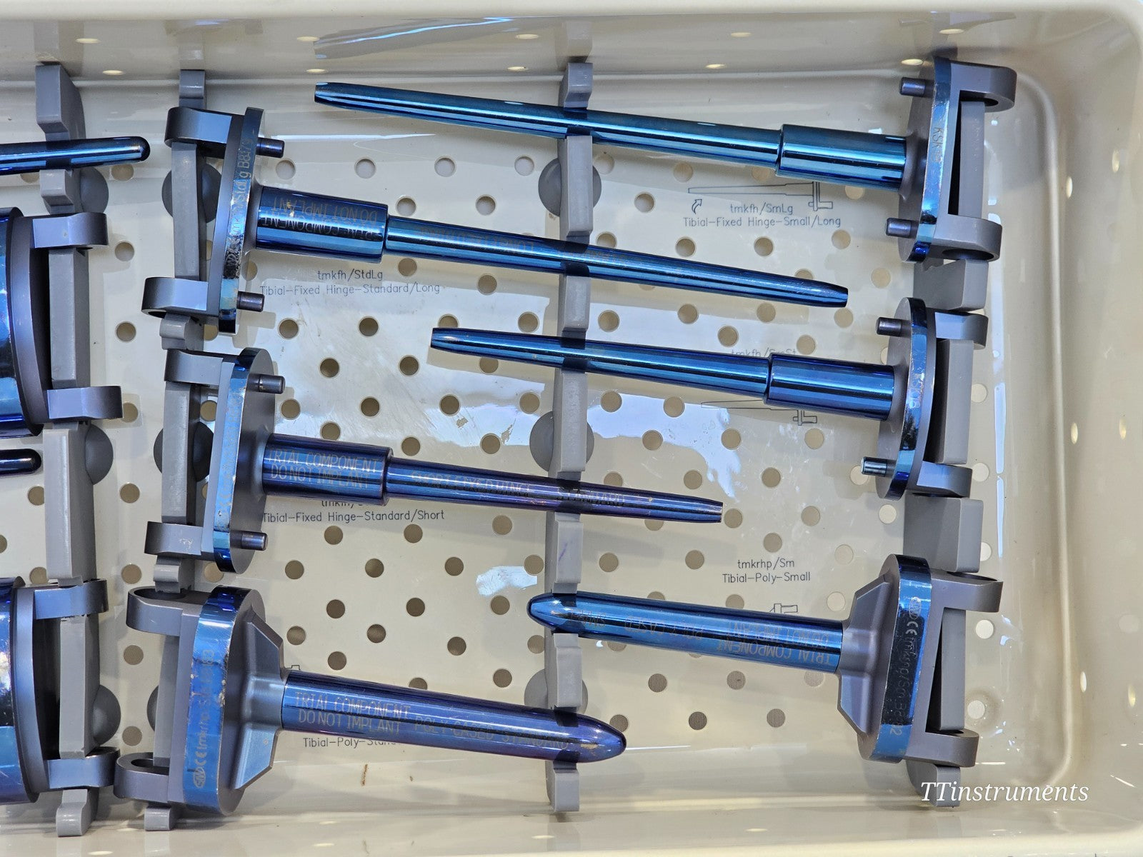 Stryker Stanmore METS Modular Tibial Femoral Trial Implants Complete Set