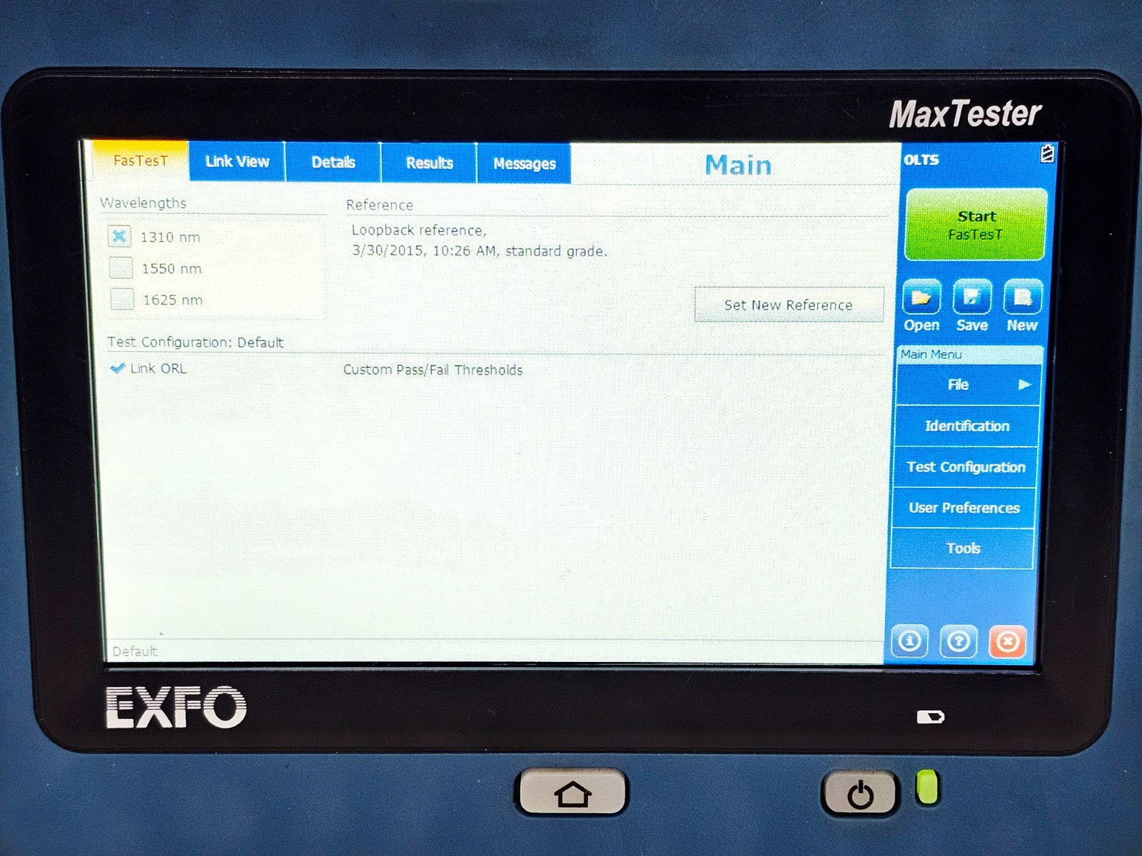 EXFO OLTS MAX-945-SM3 1310/1550/1625 SM Fibre Certifier MAX-945 SM3 SC-APC13
