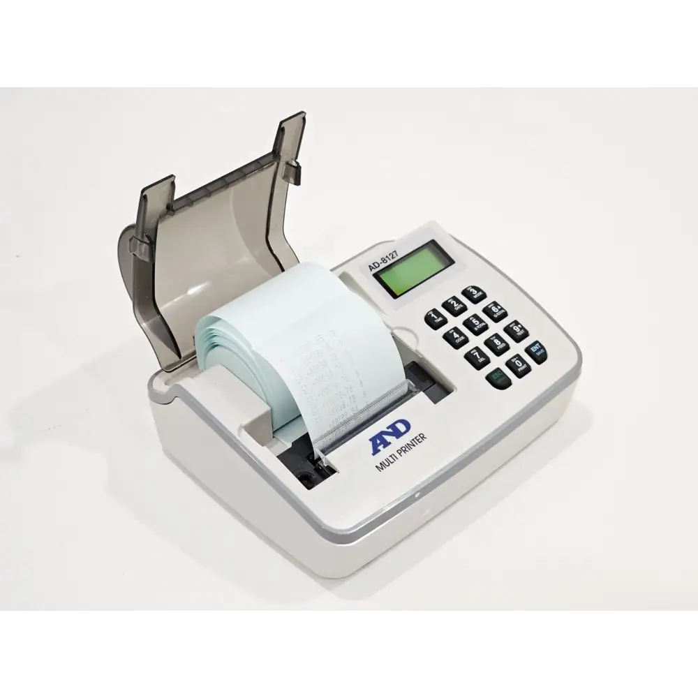 A&D FZ-2000i balance weighing pan detail showing 150mm stainless steel platform