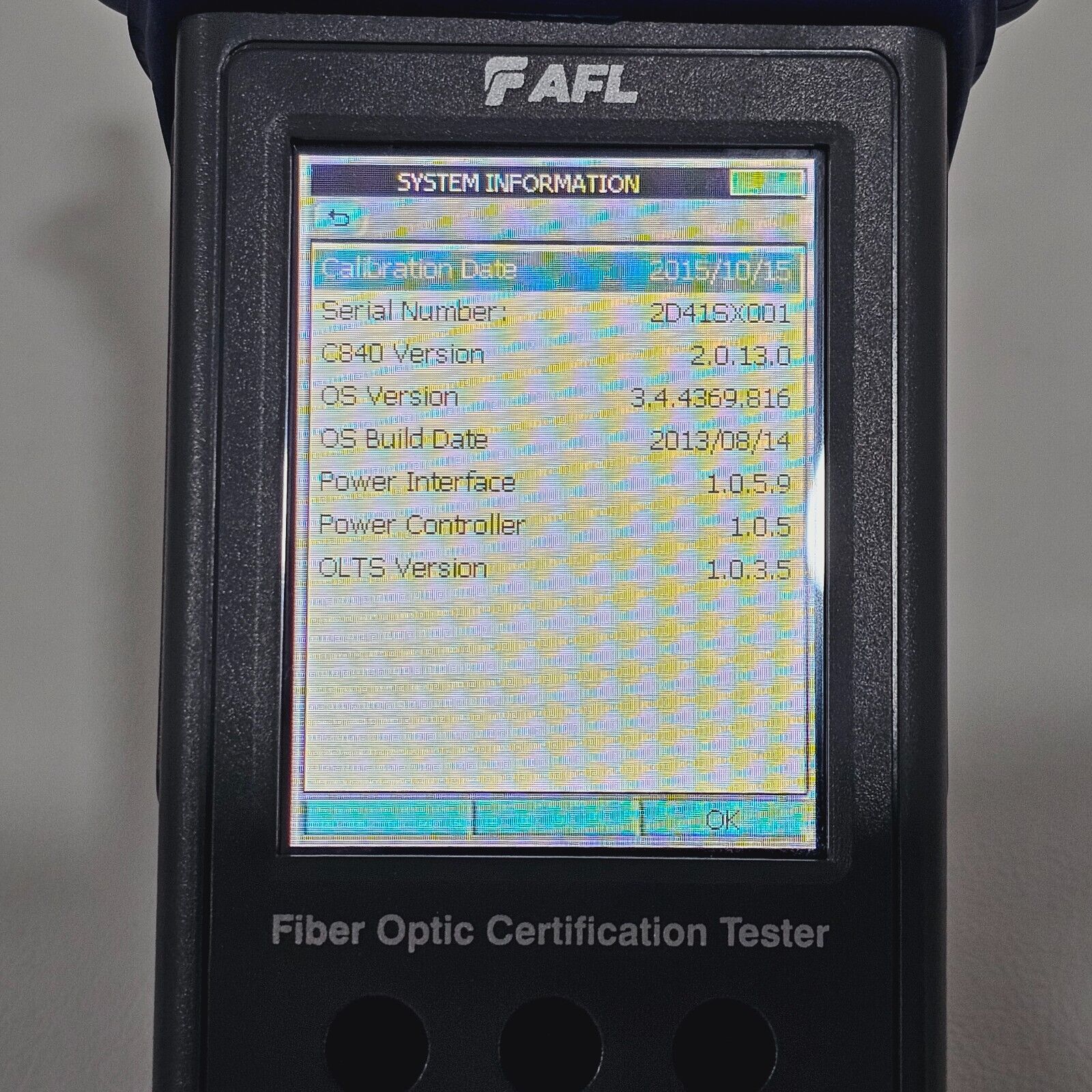 AFL C840A QUAD Fiber Optic Certification Tester 850/1300 1310/1550nm SM MM
