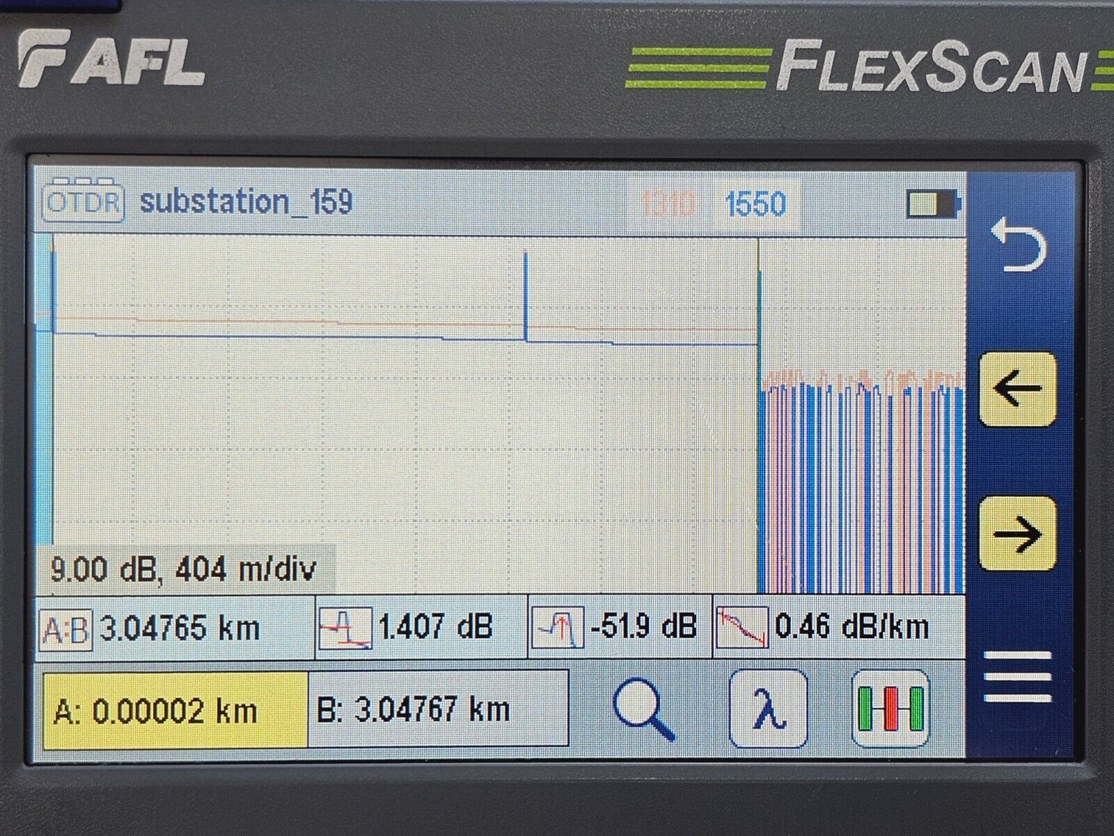 AFL FlexScan FS200-100B-U 1310/1550 nm SM OTDR/OLS/OPM/VFL MFD 2018 FS200