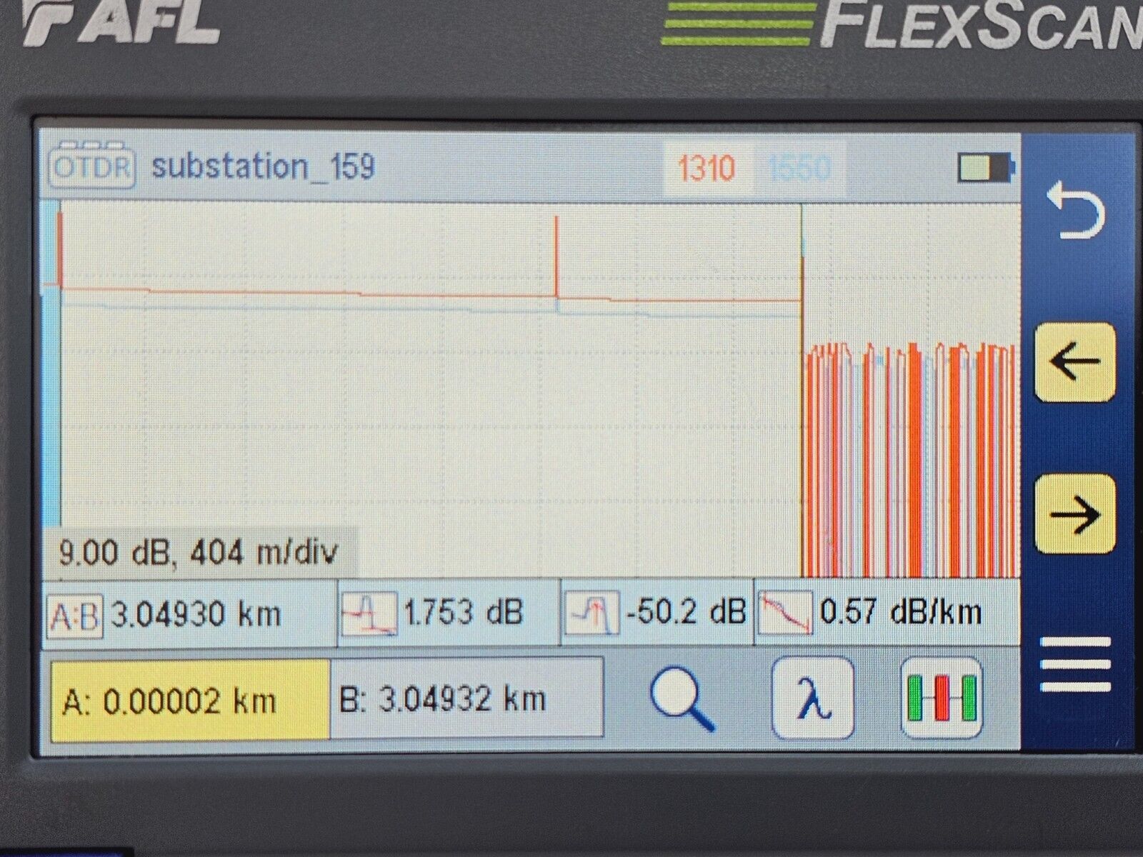 AFL FlexScan FS200-100B-U 1310/1550 nm SM OTDR/OLS/OPM/VFL MFD 2018 FS200