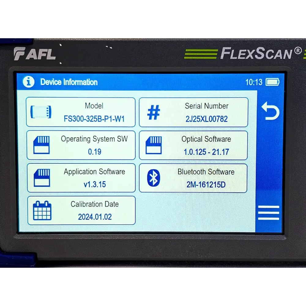 AFL FlexScan FS300-325 QUAD SM MM OTDR with OPM & VFL 850/1300 1310/1550 nm9