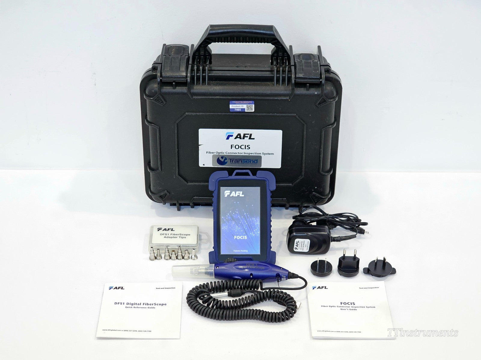 AFL NOYES DFS1 + DFD1 FOCIS Fiber Inspection System with 7 Tips