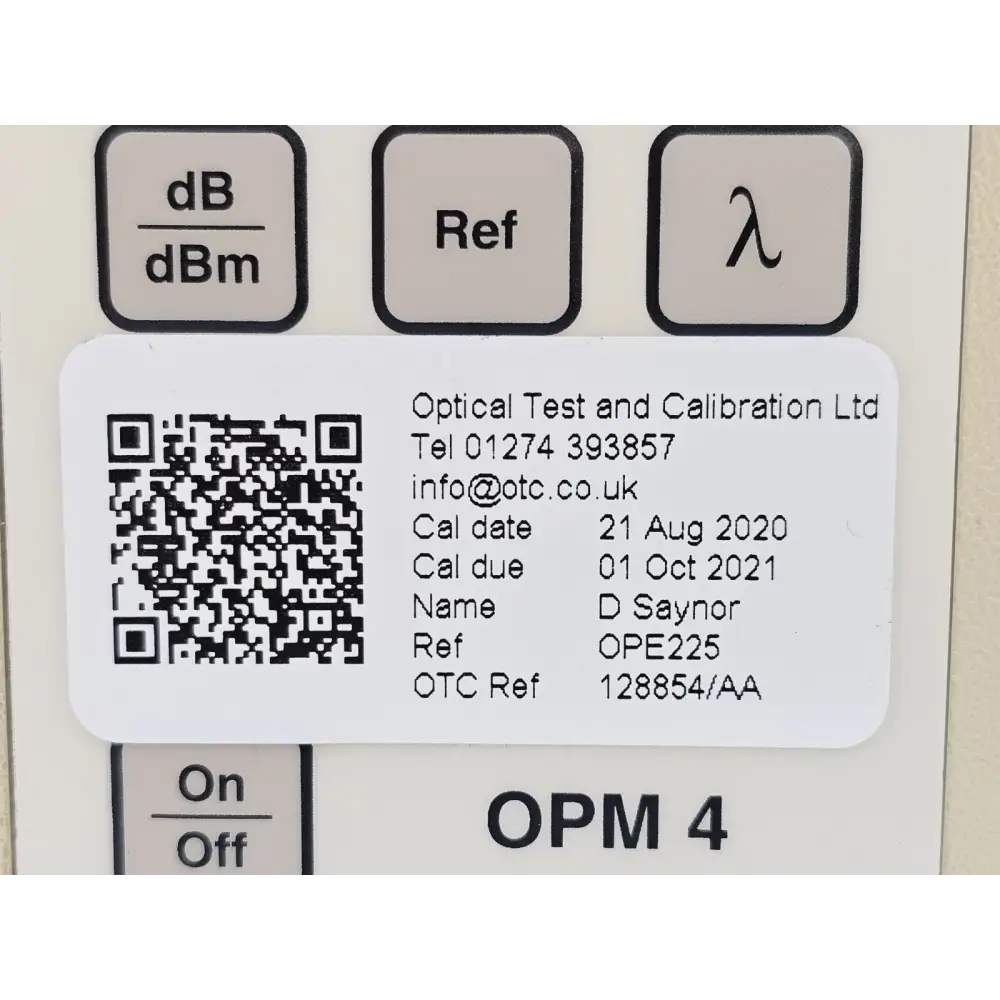 AFL Noyes OPM 4 Optical Power Meter OPM4-2C SM MM 850/1300/1310/1550nm +6 to -60