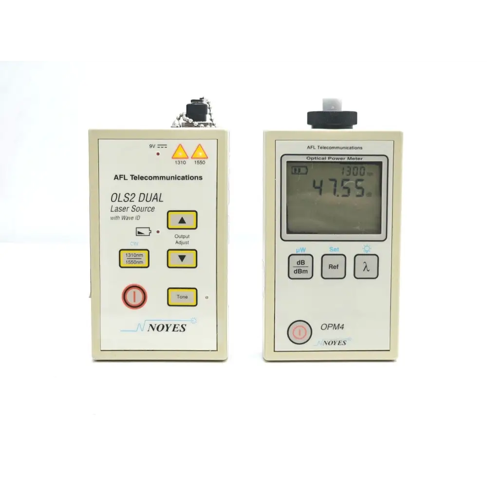 AFL Noyes OPM4-3D & LS2D FC Laser Source (1310/1550) and Power Meter