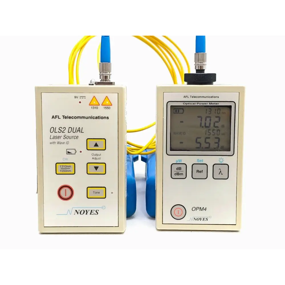AFL Noyes OPM4-3D & LS2D FC Laser Source (1310/1550) and Power Meter