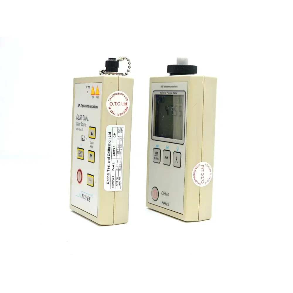 AFL Noyes OPM4-3D & LS2D FC Laser Source (1310/1550) and Power Meter