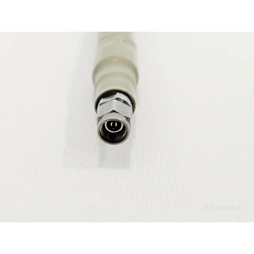 Agilent 11500E second 3.5mm male connector end close-up showing centre pin detail and strain relief boot