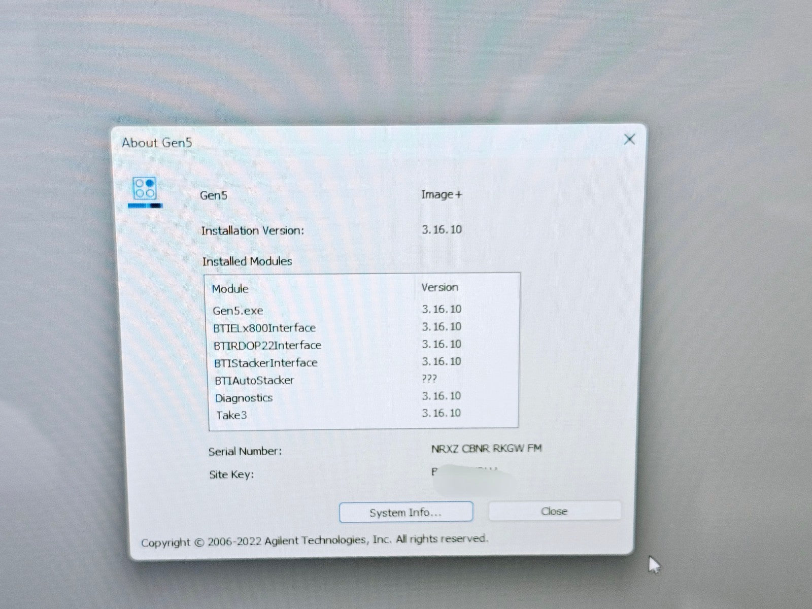 Agilent BioTek Cytation 1 Model CYT1V Cell Imaging Multimode Reader 365 465 590