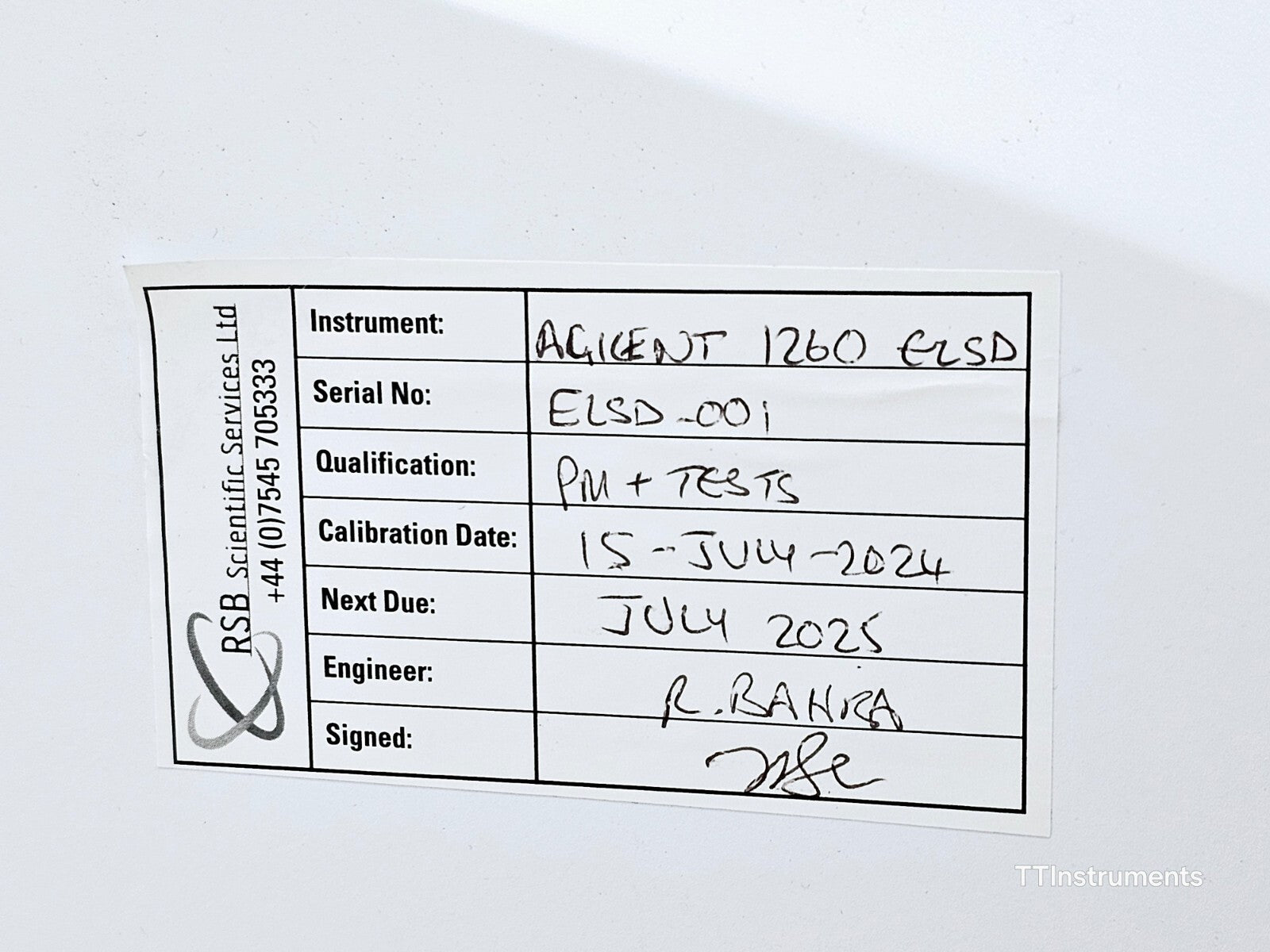 AGILENT INFINITY 1260 ELSD Evaporative Light Scattering Detector G4260B