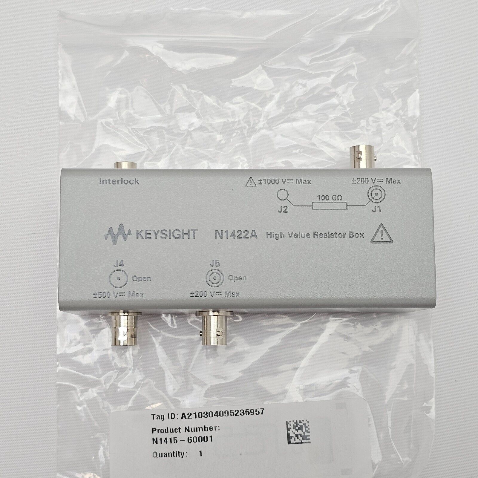 Agilent Keysight Evaluation Kit for B2980 Series N1422A High Value Resistor Box