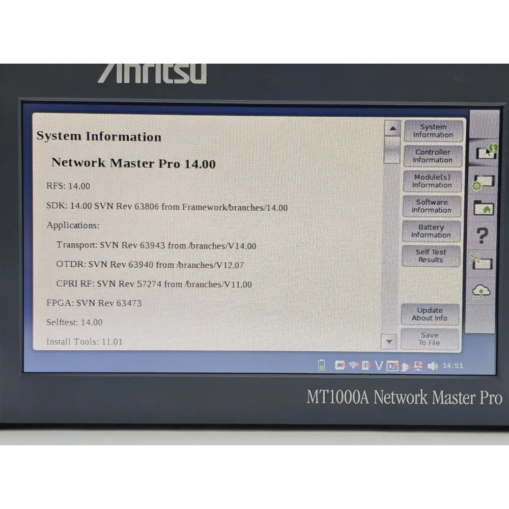 Anritsu MT1000A Network Master Pro with carry bag and included accessories laid out