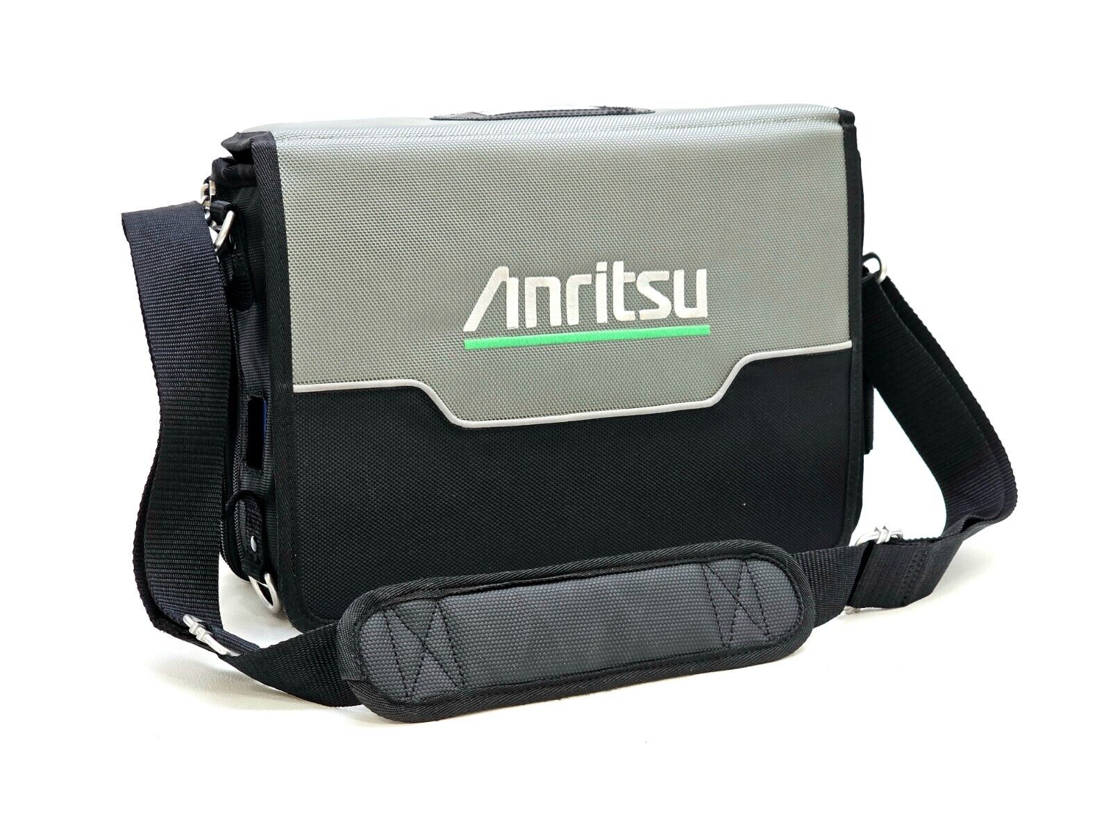 Anritsu MT8221B BTS Master left-side view showing USB and Ethernet connectivity ports