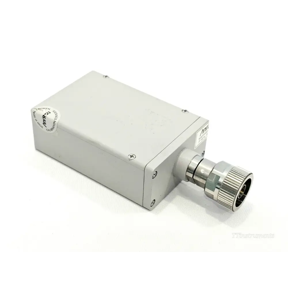 Anritsu PSN50 high accuracy power sensor unit showing label with model number and serial number detail
