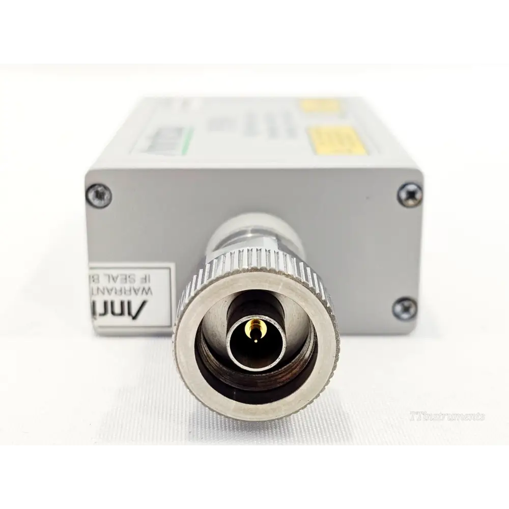 Anritsu PSN50 50 MHz to 6 GHz power sensor close-up of Type N 50 ohm input connector