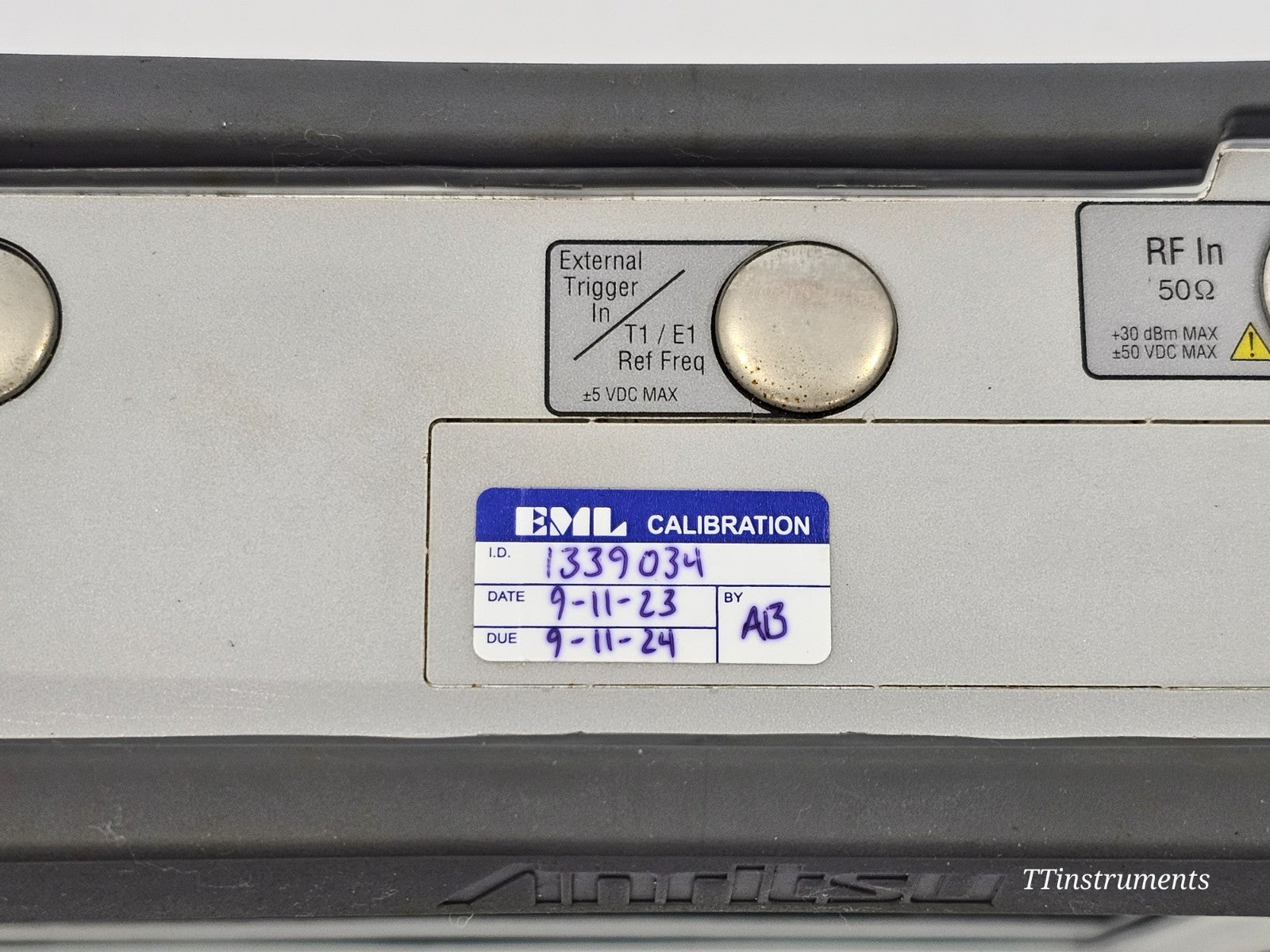Full Anritsu S361E SiteMaster kit contents including analyzer, OSLN50-1, connectors, carry case and power adapter