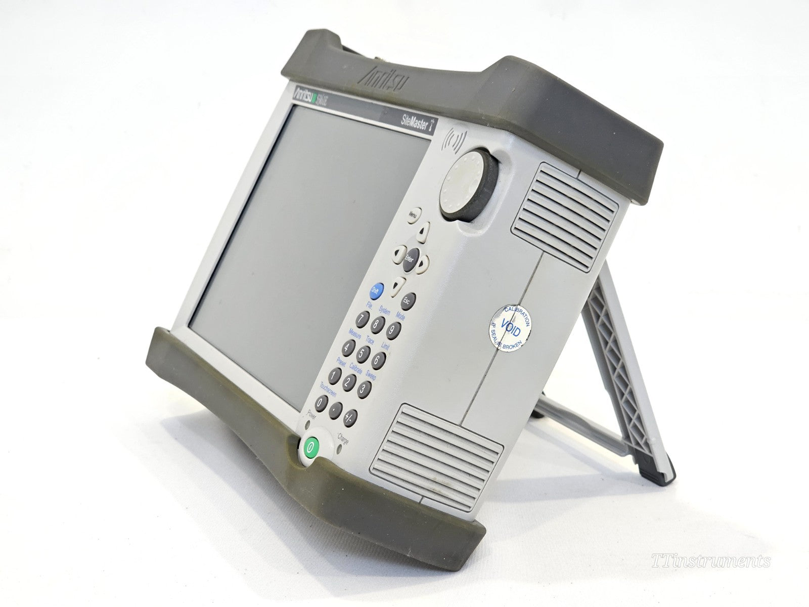 Anritsu S361E SiteMaster top panel view showing keypad and function buttons
