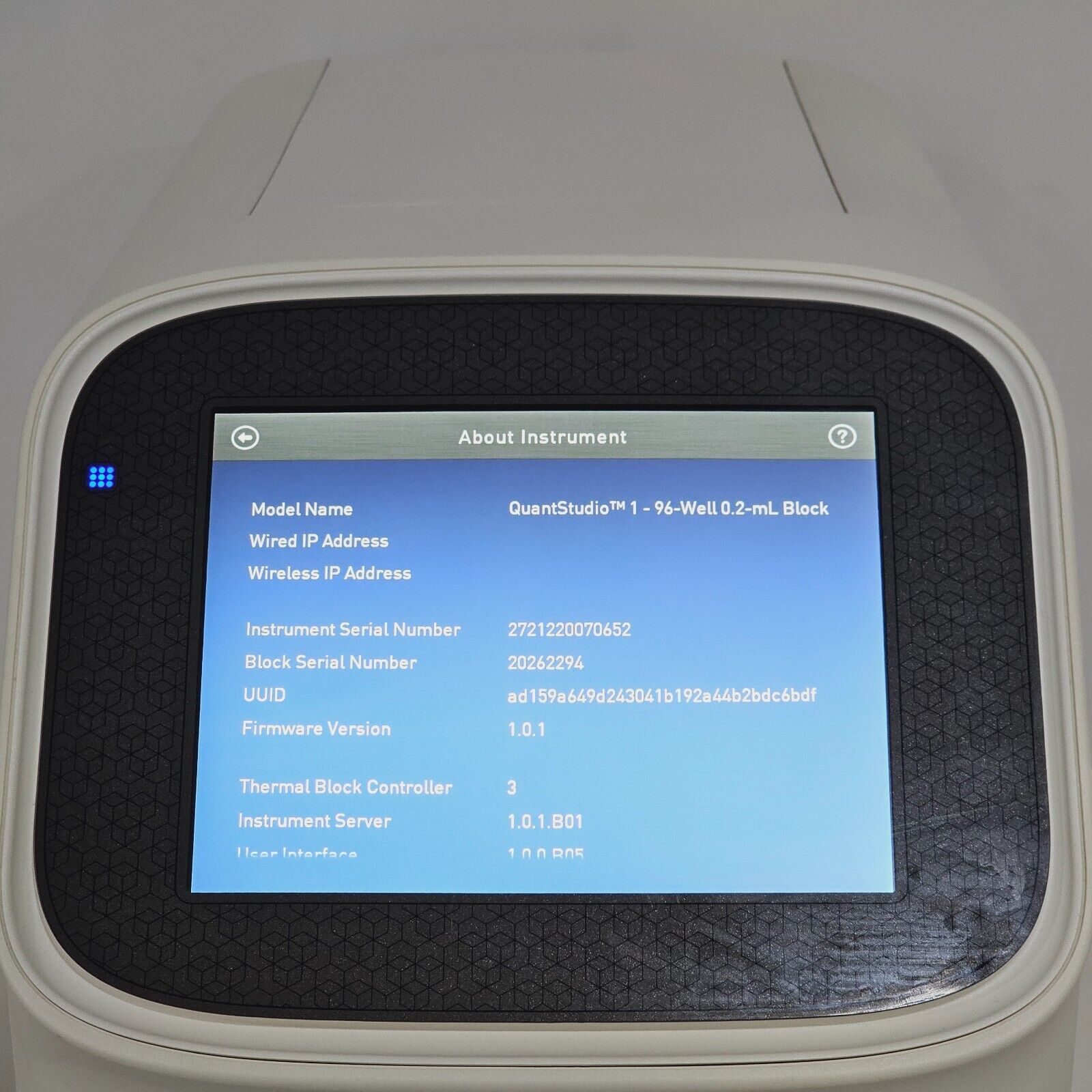 Applied BioSystems QuantStudio 1 Real-Time PCR System A40425 96-Well 0.2mL Block