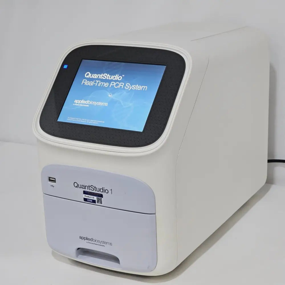QuantStudio 1 qPCR system A40425 with 96-well 0.2 mL block drawer open