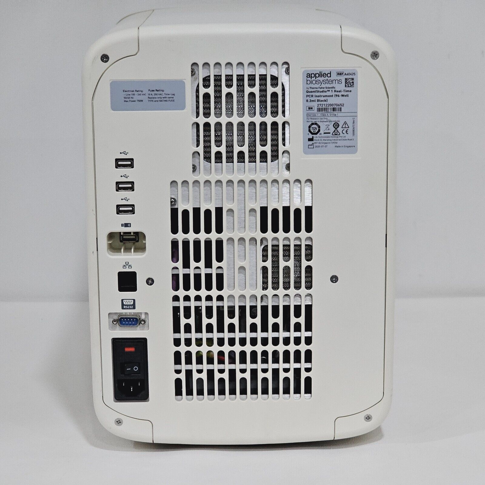 Applied BioSystems QuantStudio 1 Real-Time PCR System A40425 96-Well 0.2mL Block