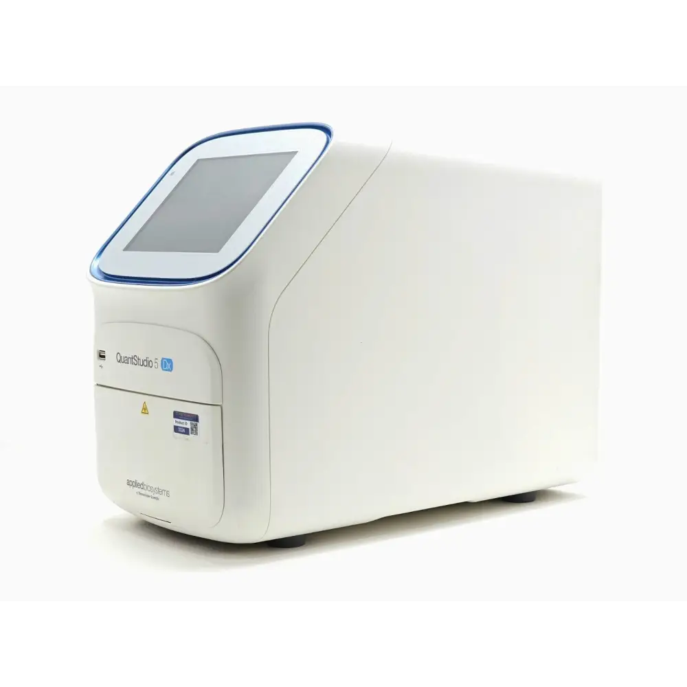 Applied Biosystems QuantStudio 5 Dx touchscreen display showing SAE mode login interface