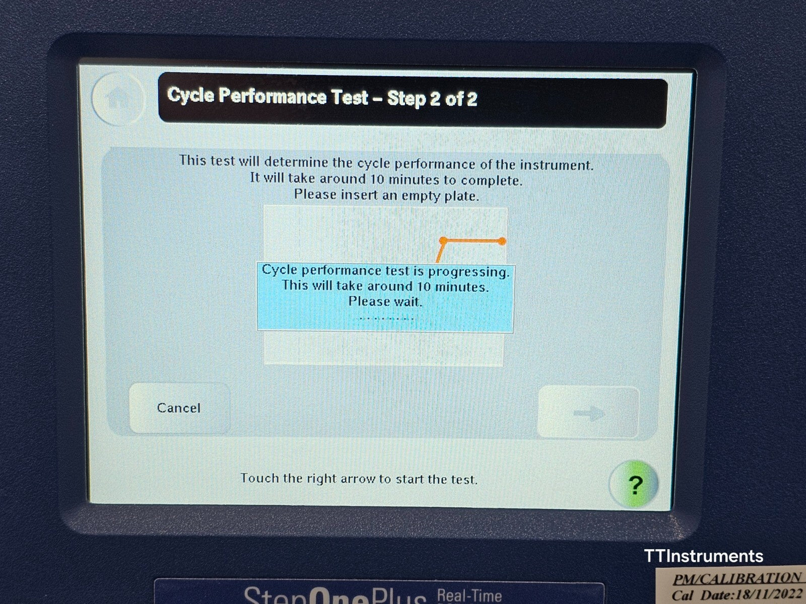 Applied Biosystems StepOnePlus Real-Time PCR System 96-Well 4376592 MFD 2011