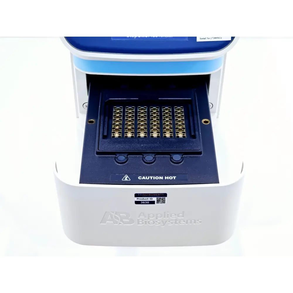 Applied Biosystems StepOnePlus left-side view showing port and connectivity panel