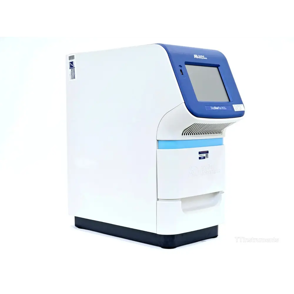 StepOnePlus qPCR system right-side profile showing compact instrument body