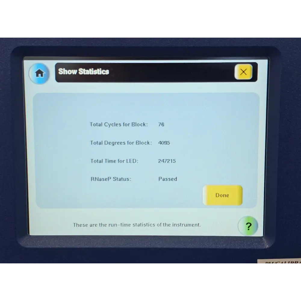 StepOnePlus real-time PCR system full system overview with touchscreen illuminated