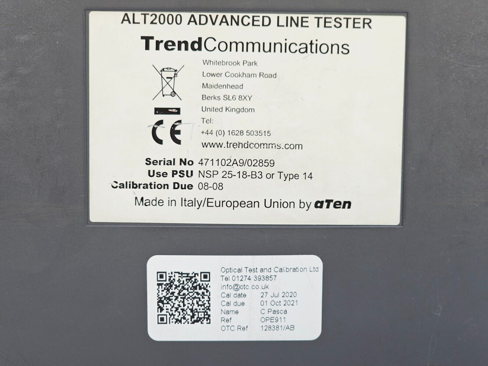 aTen TrendCommunications ALT2000 Advanced Line Tester TDR