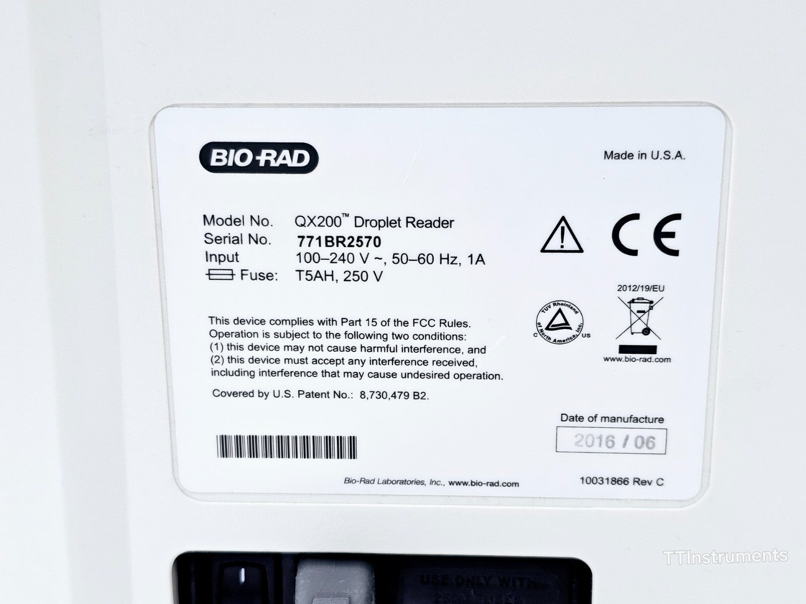 BIO-RAD Low Usage Automated Droplet Generator & QX200 Droplet Reader with Laptop