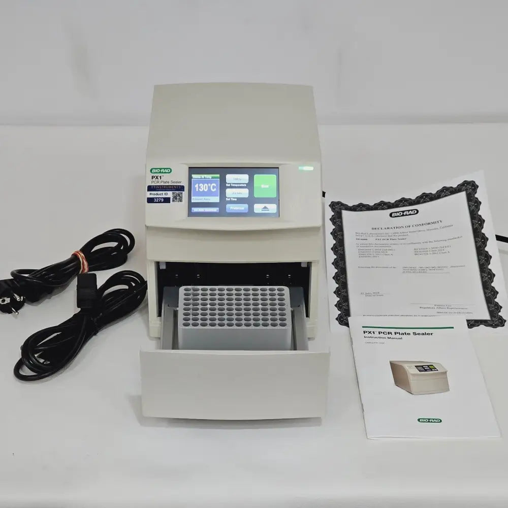 Bio-Rad PX1 PCR Plate Sealer right-side profile view showing compact bench-top housing