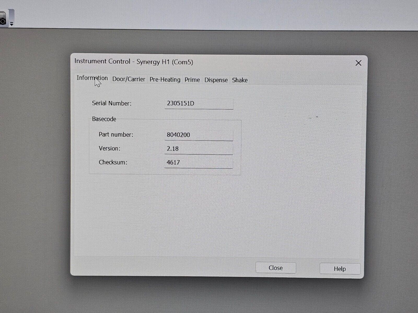 BioTek Agilent Synergy H1 Microplate Reader MFD 2023 SH1MF-SN Monochromator Fluo