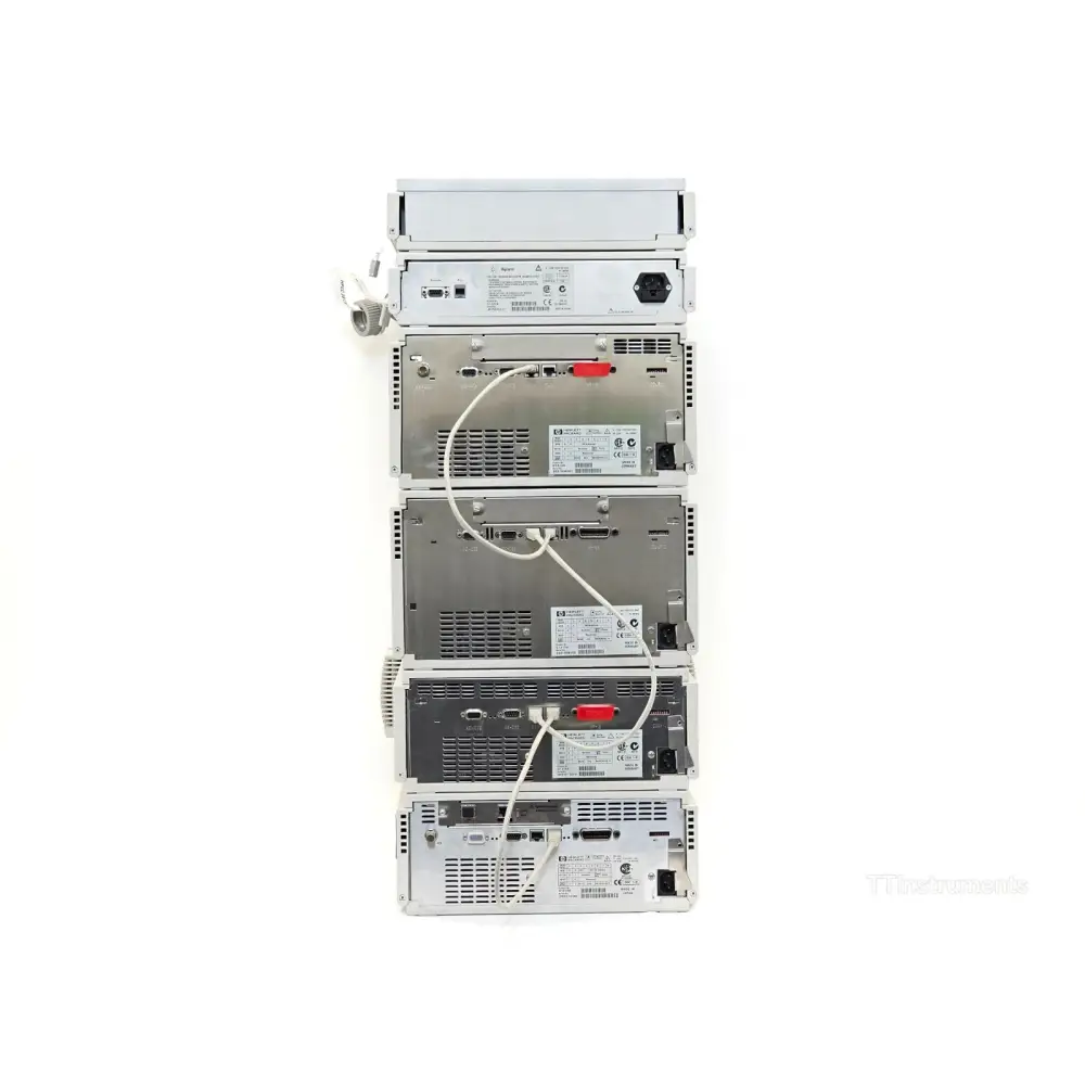 Agilent G1314A variable wavelength detector front view on 1100 Series HPLC stack